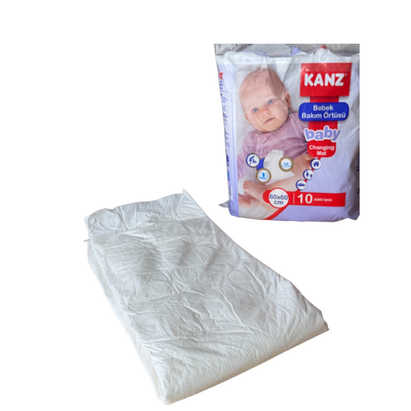 Пелюшки одноразові непромокаючі 60х60см, 10 шт. у пакунку