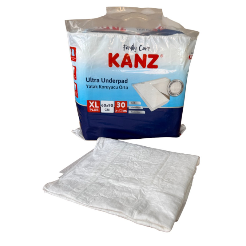 Пелюшки одноразові непромокаючі 60х90см, 30 шт. у пакунку