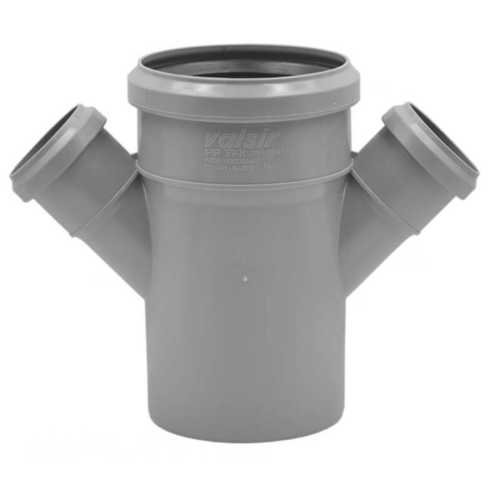 Крестовина Ø100/50/50 HTDA 67° Valsir S.p.A.
