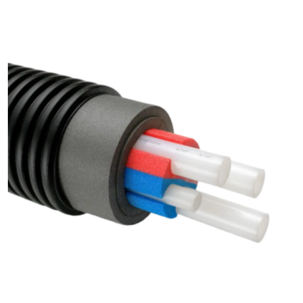 Труба Uponor Ecoflex Quattro в бухте 2x25x2,3-25x3,5-20x2,8/175
