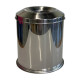 4507.2125 Мусорное ведро без крышки с ободком огнеупорное 8л, высота 26см, диаметр 21 см