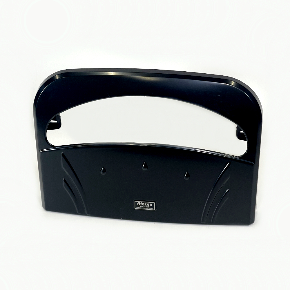 Диспенсер для покрытий на унитаз настенный пластиковый диспенсер для бумажных накладок (Черный)