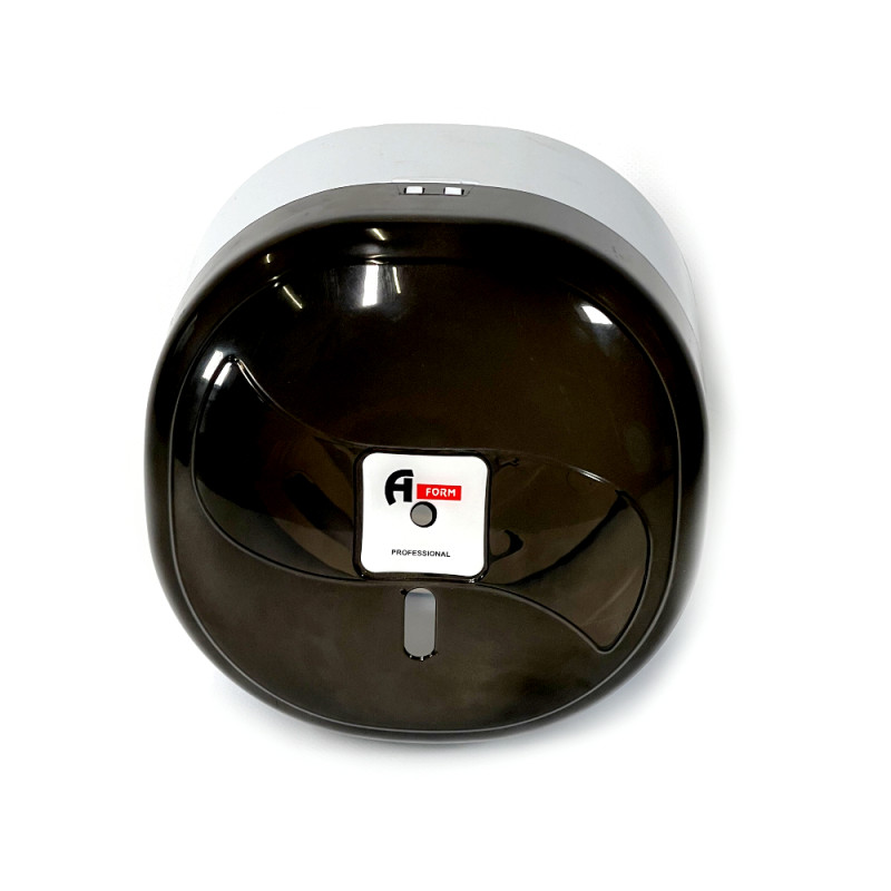 Малий диспенсер для туалетного паперу з боковим витягуванням пластиковий (Прозорий сірий)