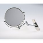 3002 Настінне подвійне дзеркало для мейк-апу з нерж.сталі з LED