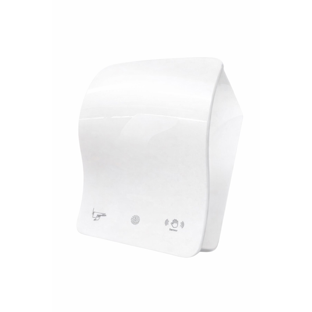 Сенсорний пластиковий диспенсер для паперових рушників в рулонах, колір білий