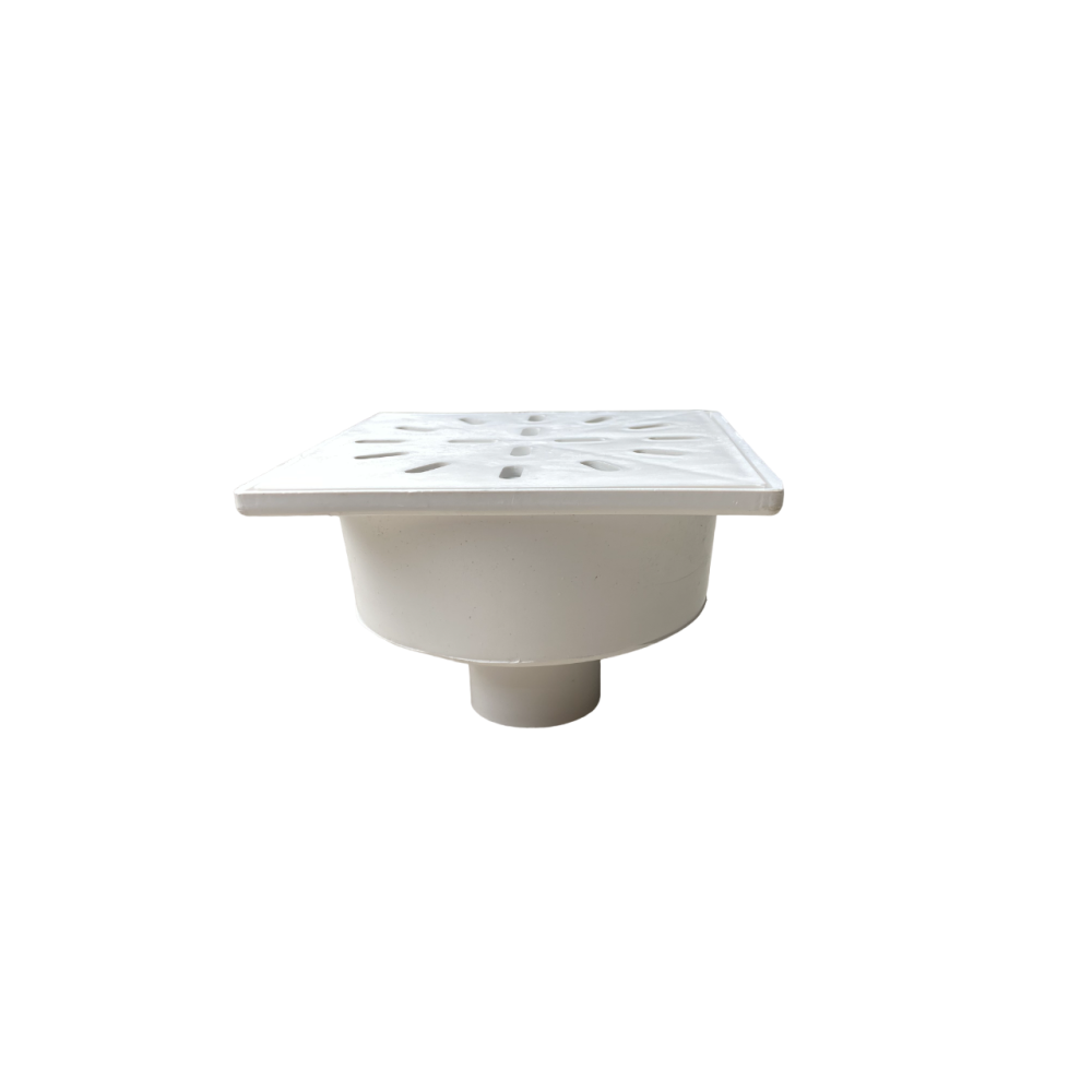 Трапп верт. D50 пластиковая решетка 150х150 гидрозатвор Трапп верт. D50 пластиковая решетка 150х150 гидрозатвор