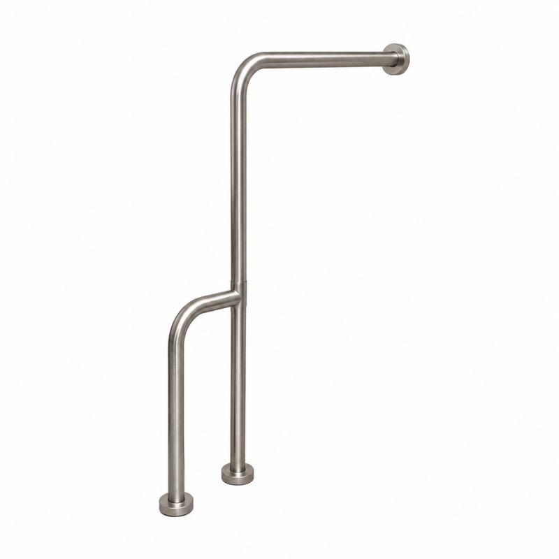 4836.7500 Support stand floor/wall, flat leg, size 75x75x30cm, 32mm