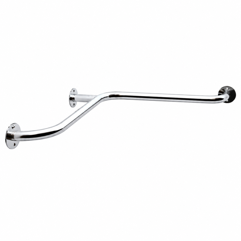 Corner handrail, internal, for people with disabilities Ø 32, size 80*45*13 cm