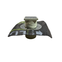 5061.10 Double-frame ladder 10x10, press-on flange and membrane, horizontal outlet, pipe 50mm 5061.10 Double-frame ladder 10x10, press-on flange and membrane, horizontal outlet, pipe 50mm