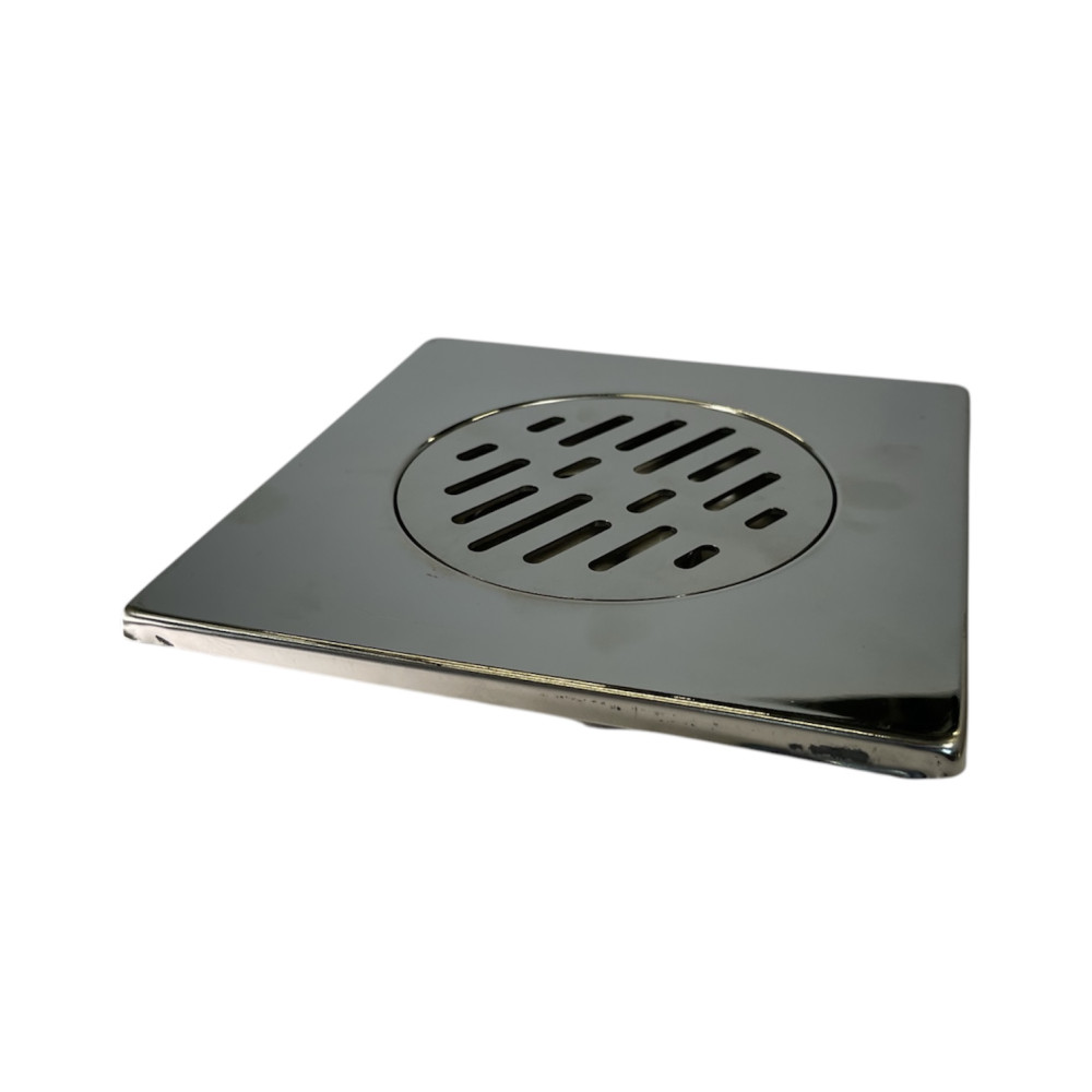 Трап з нержавіючої сталі SLIM 20х20см вертикальний D50 Трап з нержавіючої сталі SLIM 20х20см вертикальний D50