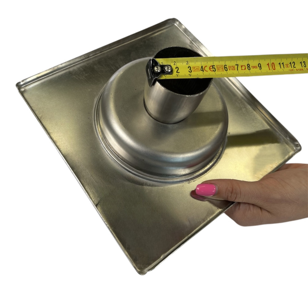 Трап з нержавіючої сталі SLIM 20х20см вертикальний D50 Трап з нержавіючої сталі SLIM 20х20см вертикальний D50