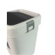 Відро для сміття на 18л пластикове біле, з поворотною кришкою 27,5*27,5*41см