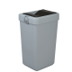 Відро для сміття на 40л пластикове сіре, з поворотною кришкою 35*28*59см Відро для сміття на 40л пластикове сіре, з поворотною кришкою 35*28*59см