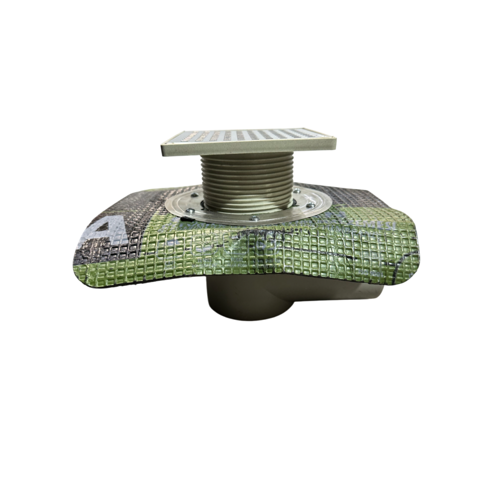 Двокорпусний трап 15*15см з бітумною мембраною, горизонтальний вихід D50 Двокорпусний трап 15*15см з бітумною мембраною, горизонтальний вихід D50