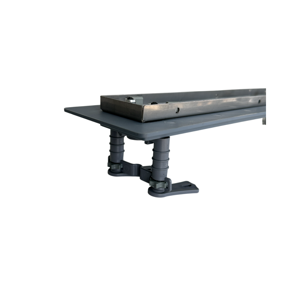 Душовий трап для душу з горизонтальним виходом, поворотним сифоном з решіткою "під плитку" 80см Душовий трап для душу з горизонтальним виходом, поворотним сифоном з решіткою "під плитку" 80см