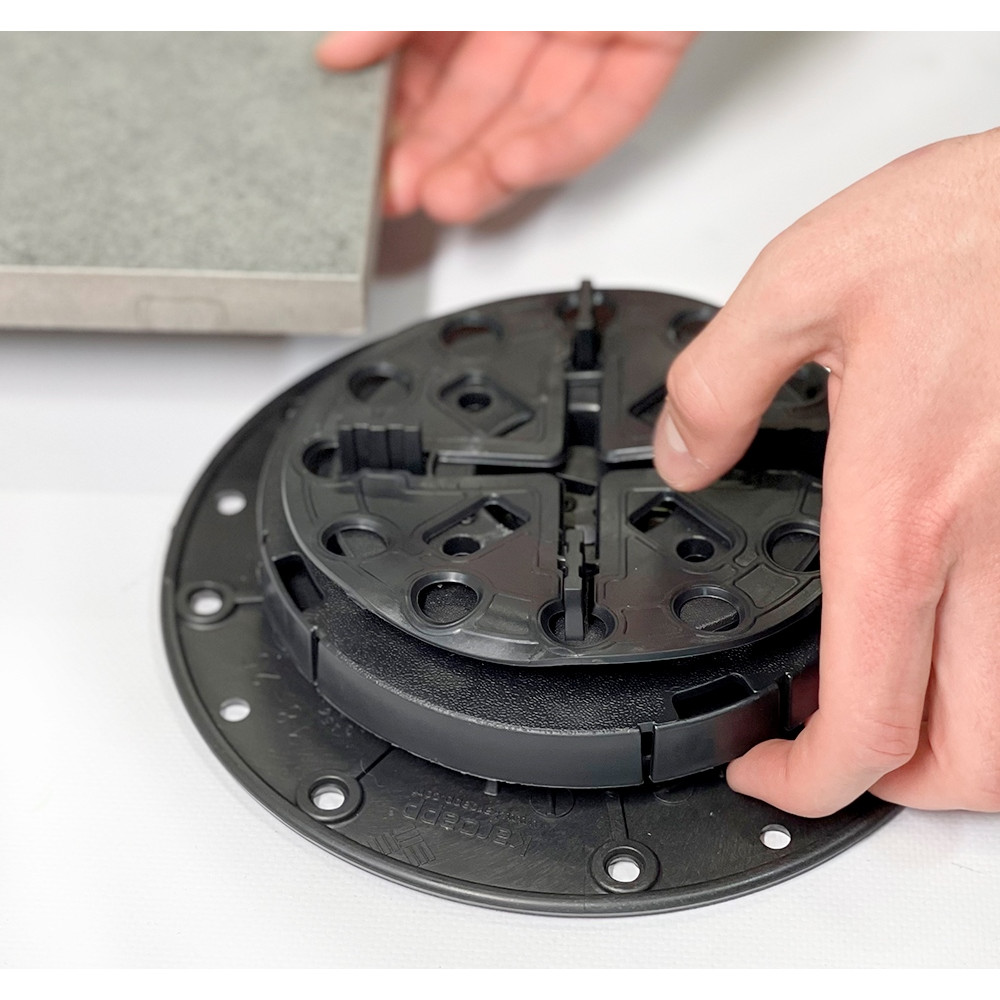 Регулируемая опора K-A0 Karoapp 28-40мм, опора для фальшпола под лаги и керамогранит Регулируемая опора K-A0 Karoapp 28-40мм, опора для фальшпола под лаги и керамогранит