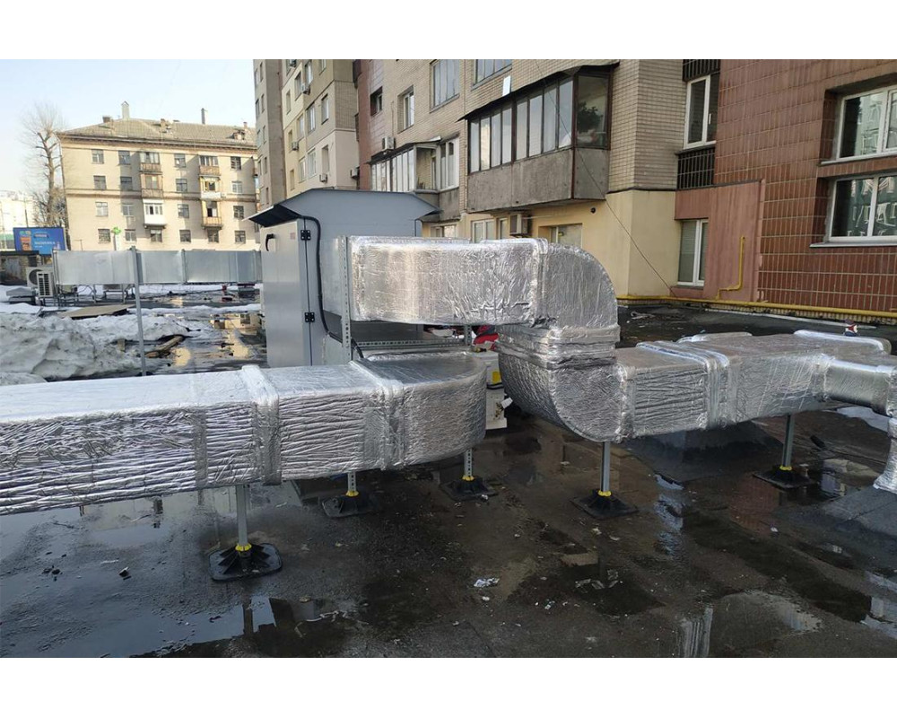 Изоляция систем вентиляции и кондиционирования в ТЦ Спектр