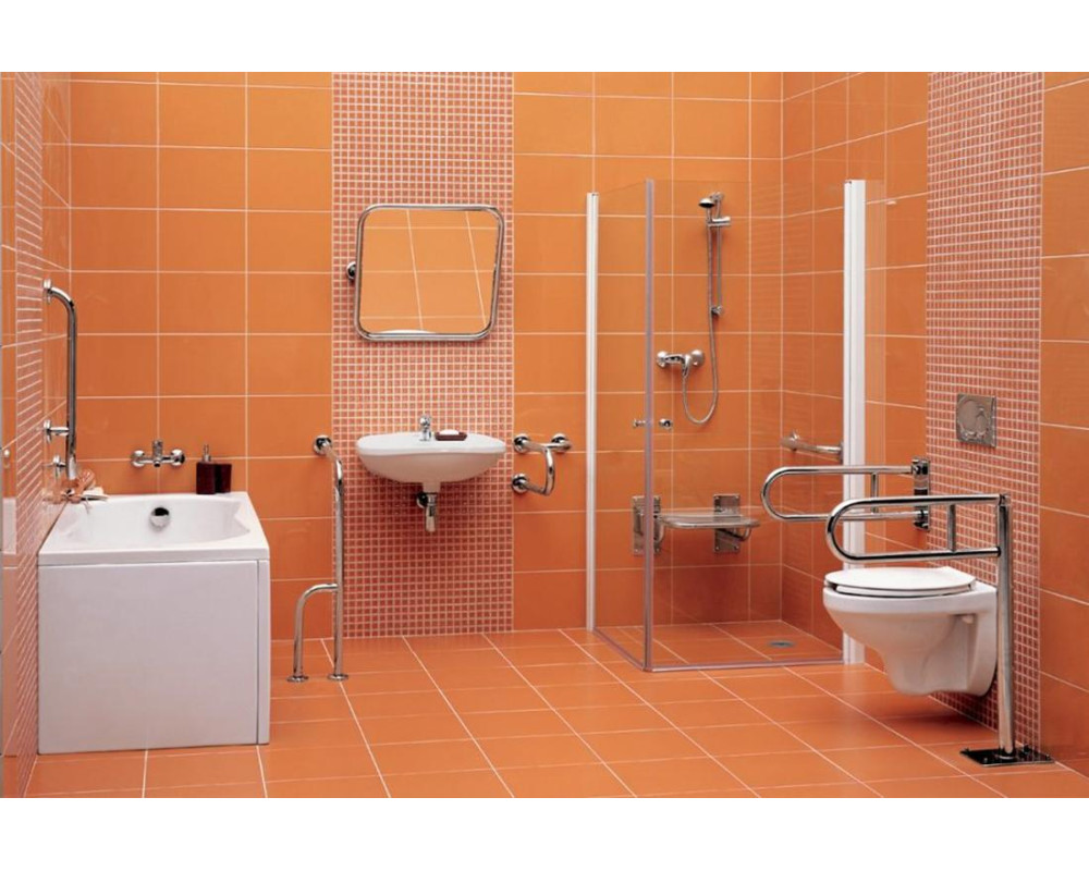 Как выбрать и на какой высоте монтировать поручни для санузлов