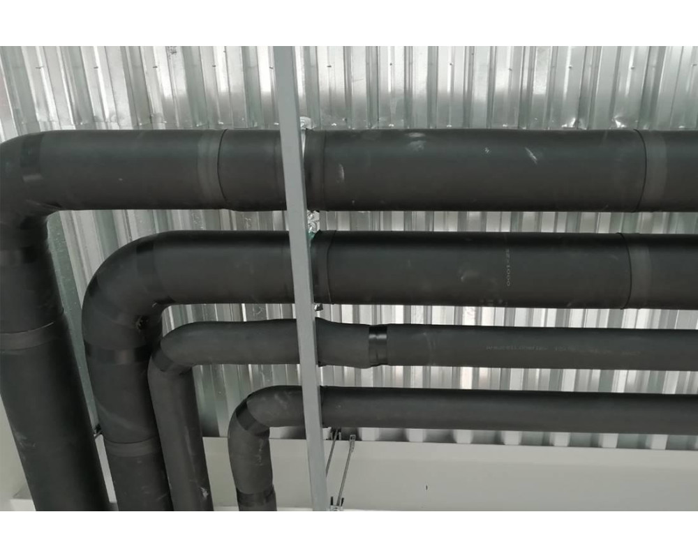 Теплоізоляція труб каучукової ізоляцією і базальтовими циліндрами