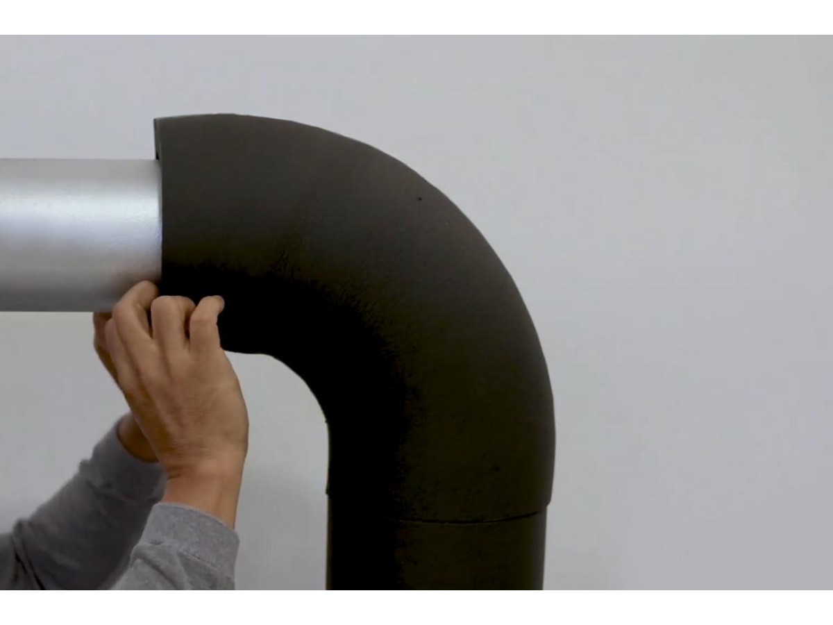 Ізолювання відводу двома заготовками з листової ізоляції Armacell Oneflex