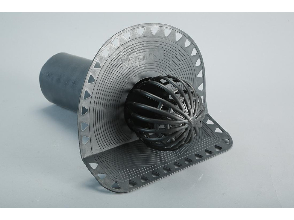 Зовнішній водостік з плоскої покрівлі через парапетную воронку