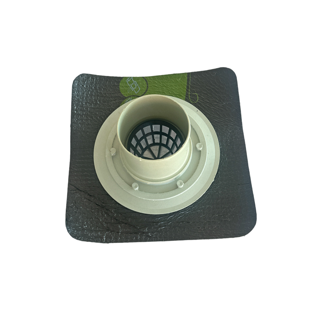 5021 Трап-воронка с вертикальным выходом 100мм, нержавеющим фланцем и листоуловителем 5021 Трап-воронка с вертикальным выходом 100мм, нержавеющим фланцем и листоуловителем