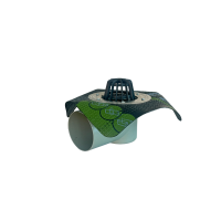 5021 Funnel drain with horizontal outlet 100mm, stainless steel flange and leaf catcher 5021 Funnel drain with horizontal outlet 100mm, stainless steel flange and leaf catcher