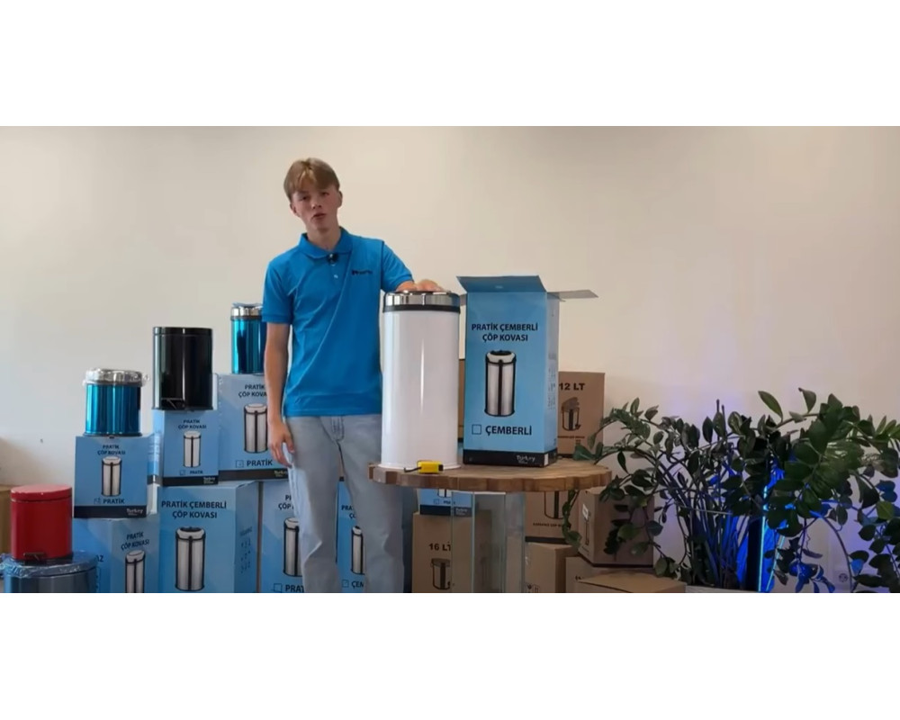 Відро для сміття з поворотною кришкою