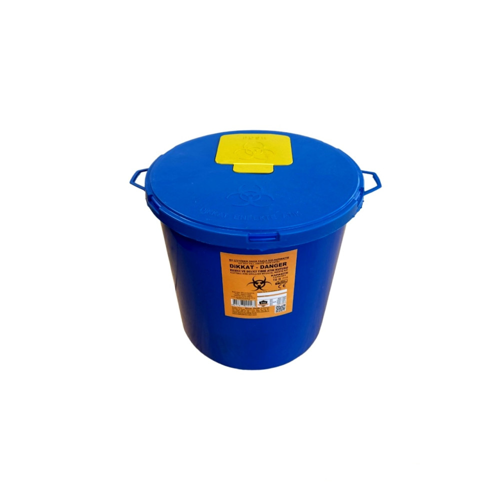 Контейнер для утилизации медицинских отходов 10л (синий) Контейнер для утилизации медицинских отходов 10л (синий)