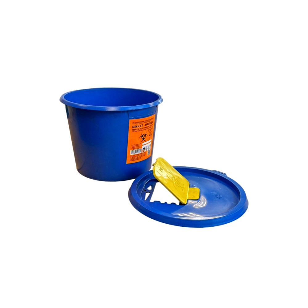 Контейнер для утилизации медицинских отходов 5л (синий) Контейнер для утилизации медицинских отходов 5л (синий)