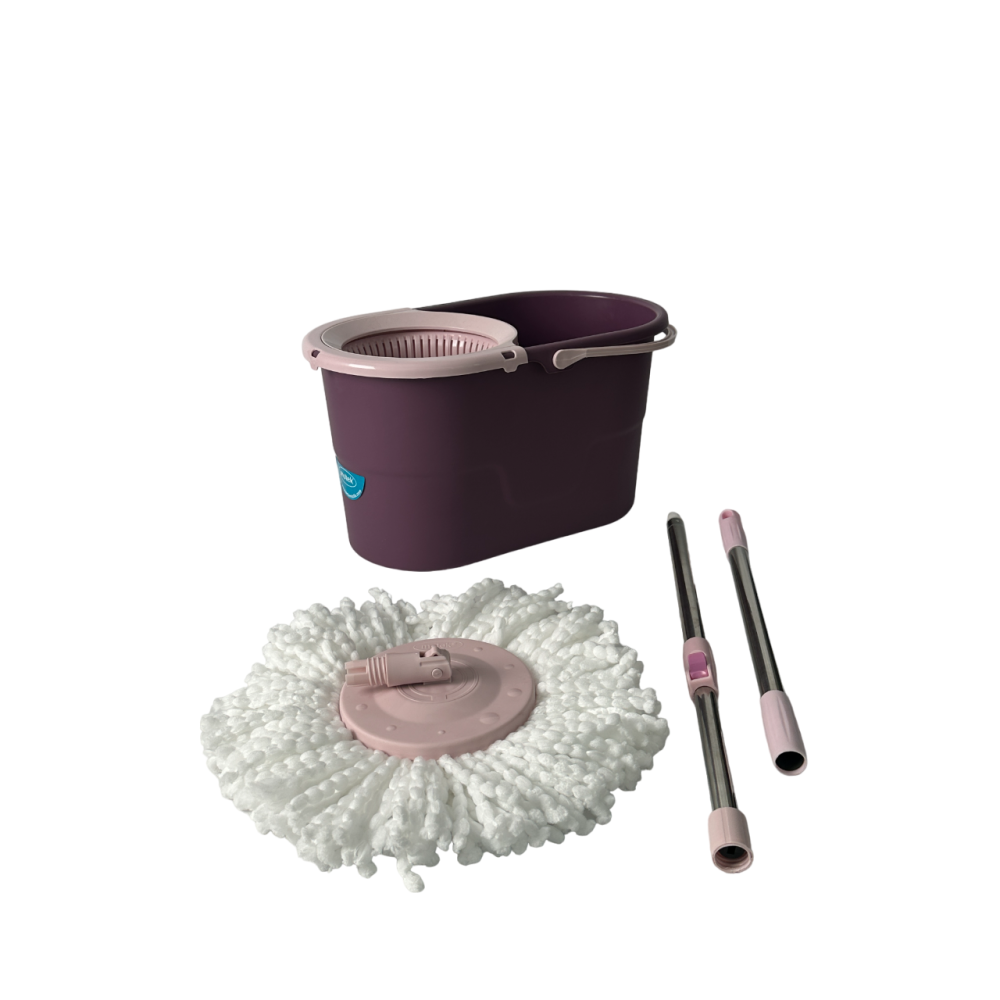 Набор для уборки: ведро на 16л, швабра и моп круглый (марсала) МТ-25 Набор для уборки: ведро на 16л, швабра и моп круглый (марсала) МТ-25