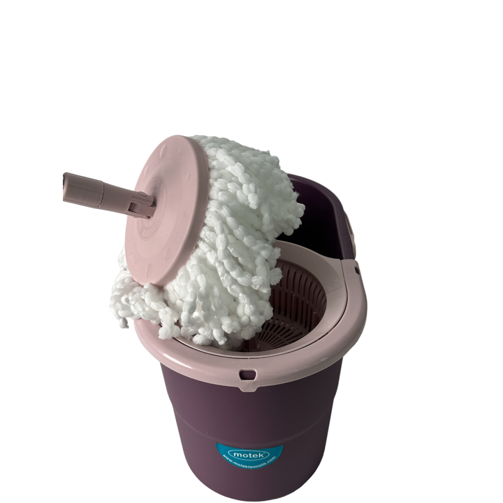 Набор для уборки: ведро на 16л, швабра и моп круглый (марсала) МТ-25 Набор для уборки: ведро на 16л, швабра и моп круглый (марсала) МТ-25