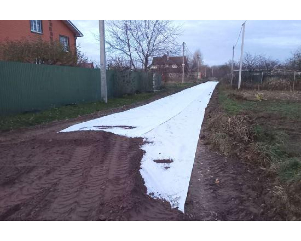 Геотекстиль під тимчасову дорогу,   м. Васильків Київська обл.