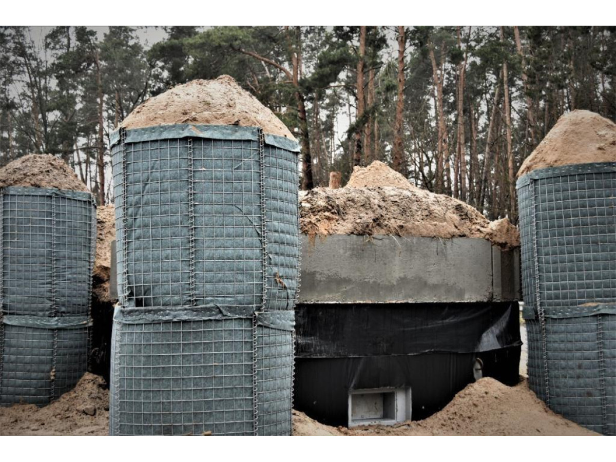 Геотекстиль для габіонів військового призначення