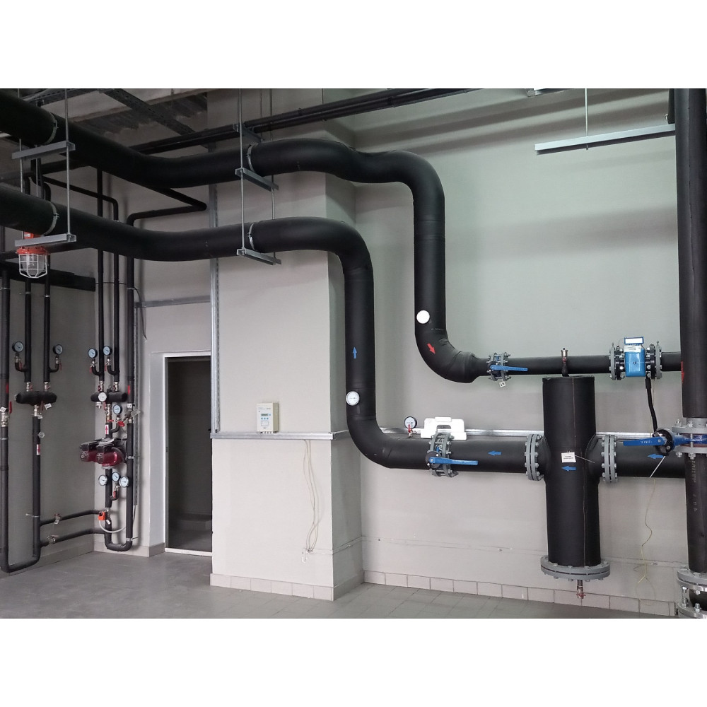 Вспененный синтетический каучук Oneflex 32 мм для труб с высокой огнестойкостью Вспененный синтетический каучук Oneflex 32 мм для труб с высокой огнестойкостью