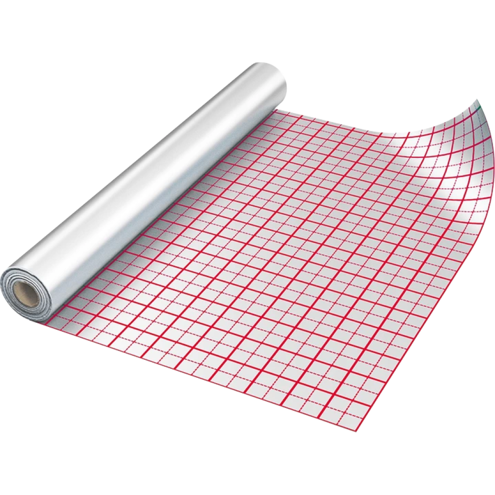 Металізована фольга з розміткою (бухта 50 м, товщина 105µ)  ALPHAHEAT Sp. z o