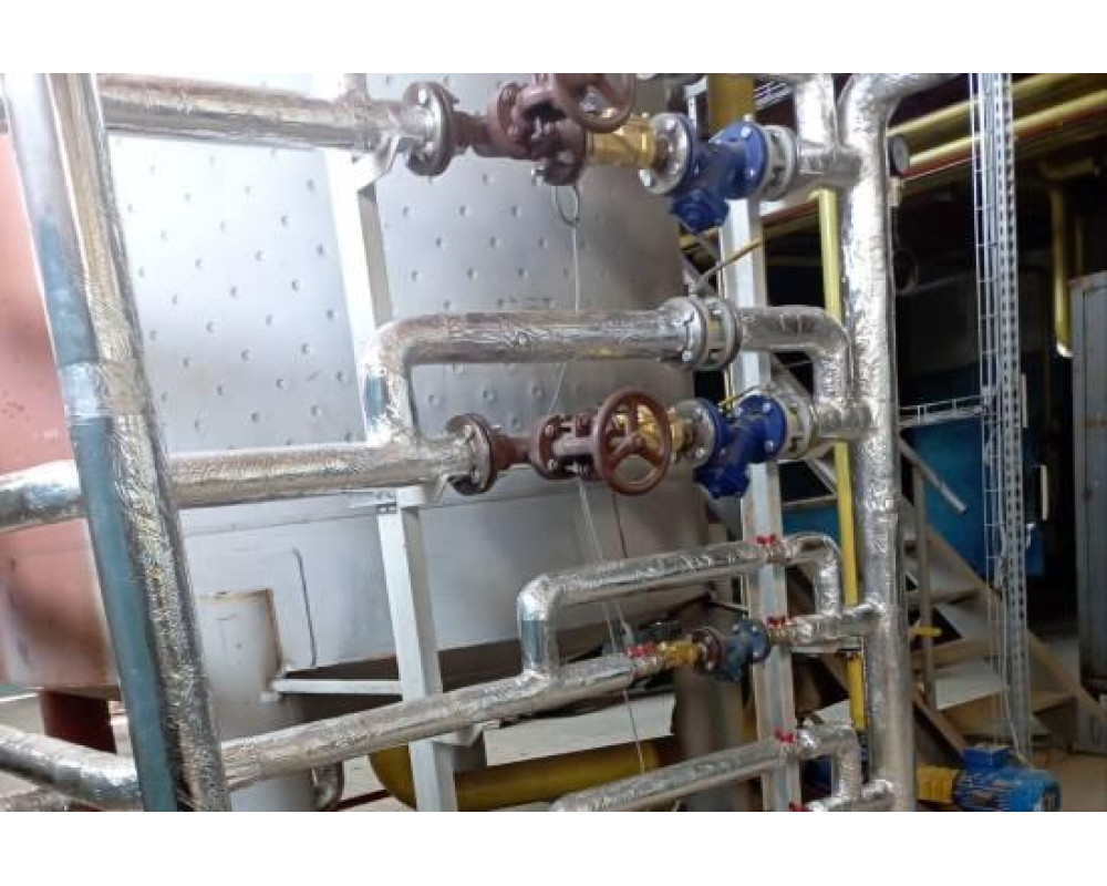 Теплоизоляция трубопроводов и емкостей на заводе по изготовлению масла