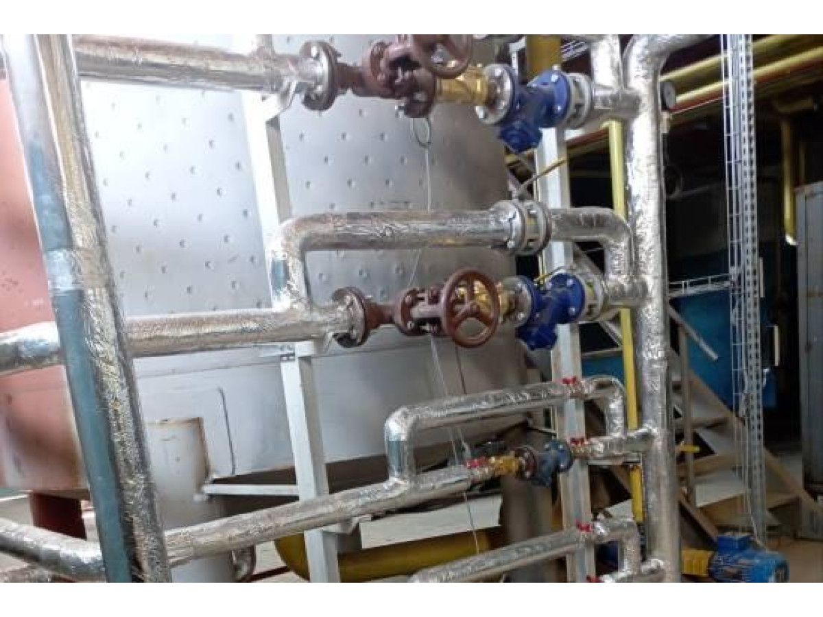 Теплоізоляція трубопроводів та ємностей на заводі по виробництву олії