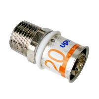 Uponor S-Press PLUS press fittings, male thread 20-R1/2"ZR Uponor S-Press PLUS press fittings, male thread 20-R1/2"ZR