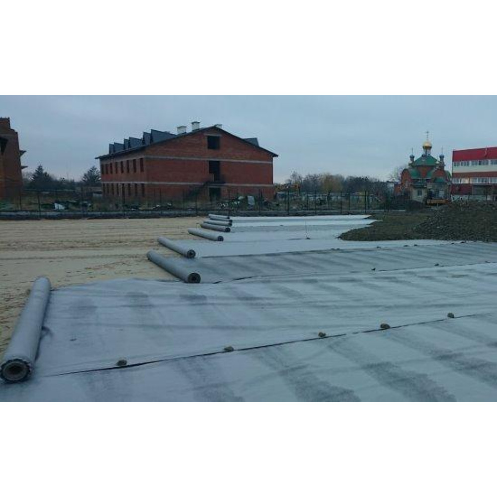 Геотекстиль термоскріплений Santex Geo GREY 300 гр./м2, шир. 2,0 для будівництва доріг, фортифікаційних споруд, покрівельних робіт  Геотекстиль термоскріплений Santex Geo GREY 300 гр./м2, шир. 2,0 для будівництва доріг, фортифікаційних споруд, покрівельних робіт