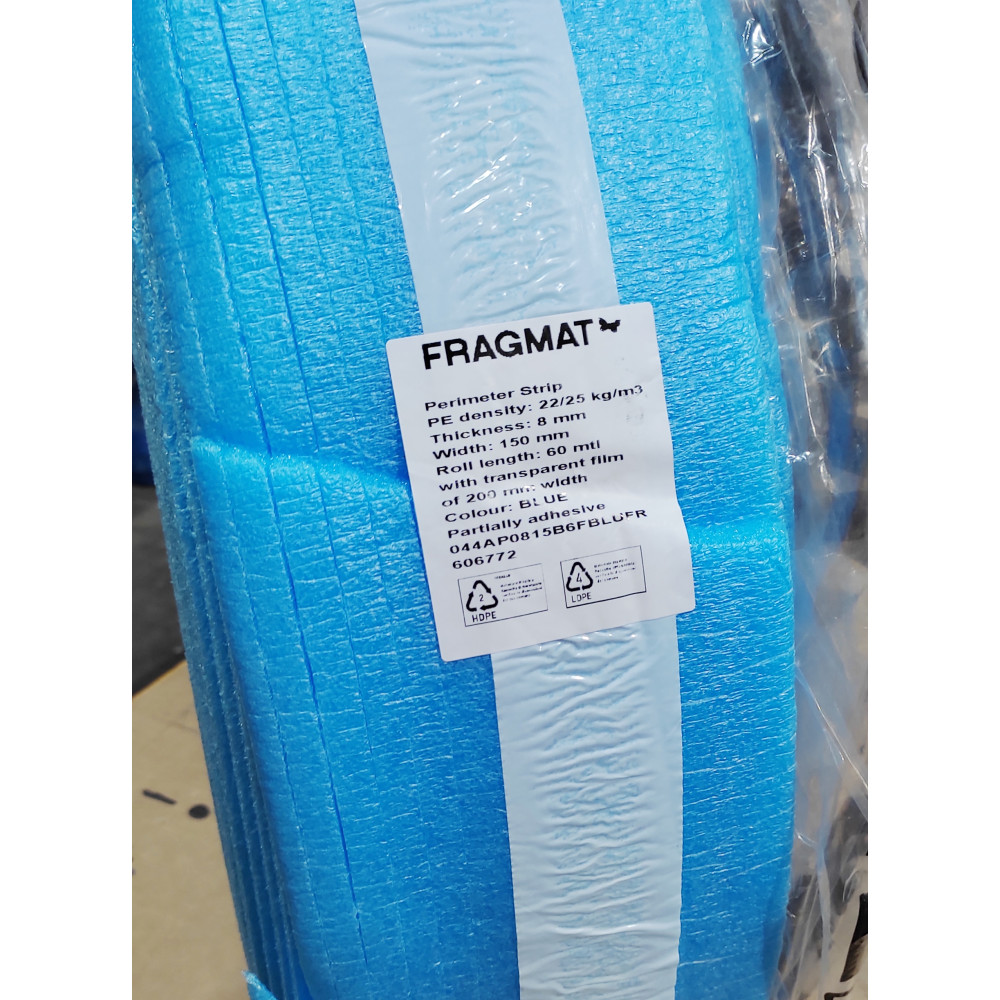 Демпферная лента липкая  FRAGMAT 60м, 150мм x 8 мм Демпферная лента липкая  FRAGMAT 60м, 150мм x 8 мм