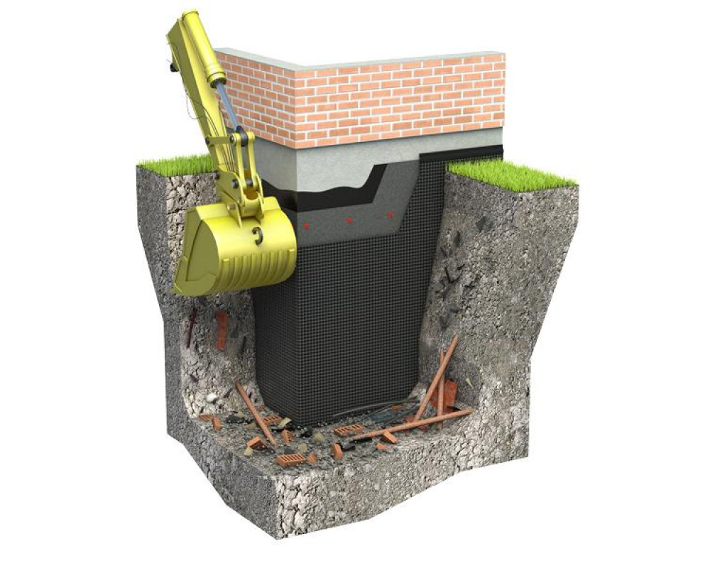 Профилированная мембрана для фундамента